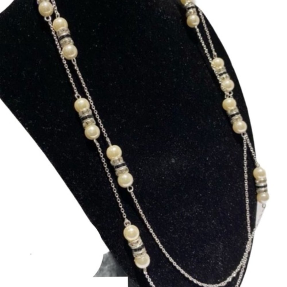 Occasion Pearl Wedding Bride Princess Diana Style Necklace Earrings Set Mom Gift
